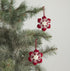 24 piece set - Iconic Christmas Mini Tabletop Tree Set - in Hand Felted Wool - ARCADIA HOME